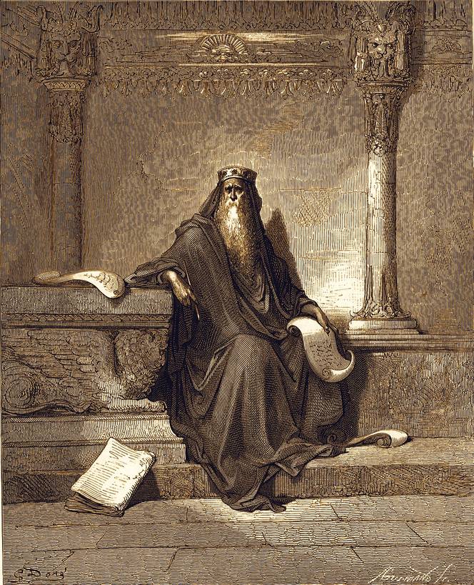 Gravura de Gustave Doré: Salomão